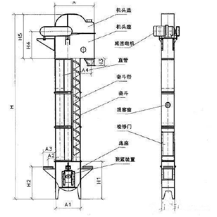 bucket elevator drawing