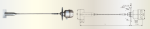 SR2-40F level switch silo-steel cable type