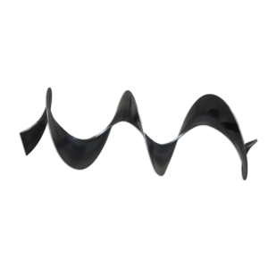 Continuous screw flight auger for screw conveyor, large diameter custom manufactured steel flight
