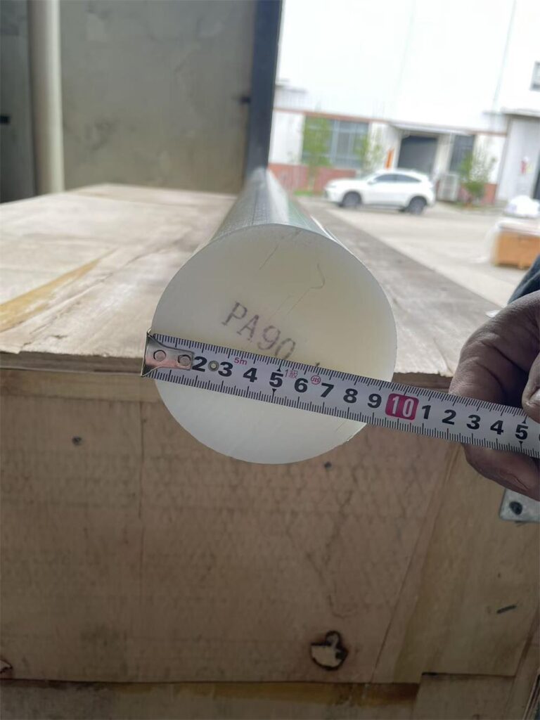 nylon pa6 rod diameter 90mm measurement inspection