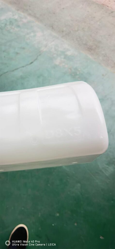 HDPE D8x5 elevator bucket for a Colombia order