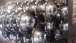 One-piece sprockets for GLF scraper conveyor chain and BF flat drag flight